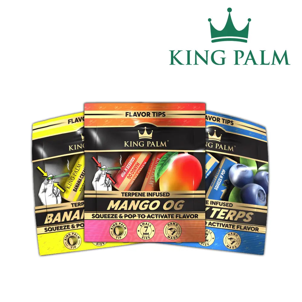 King Palm Flavor Tips Terpene Infused