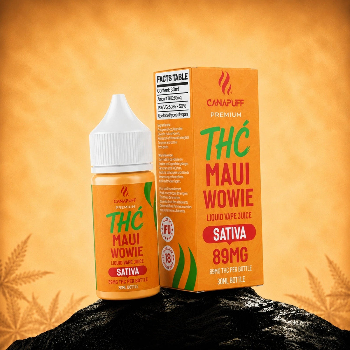 Canapuff 89 mg THC Liquid Maui Wowie 30 ml Flasche