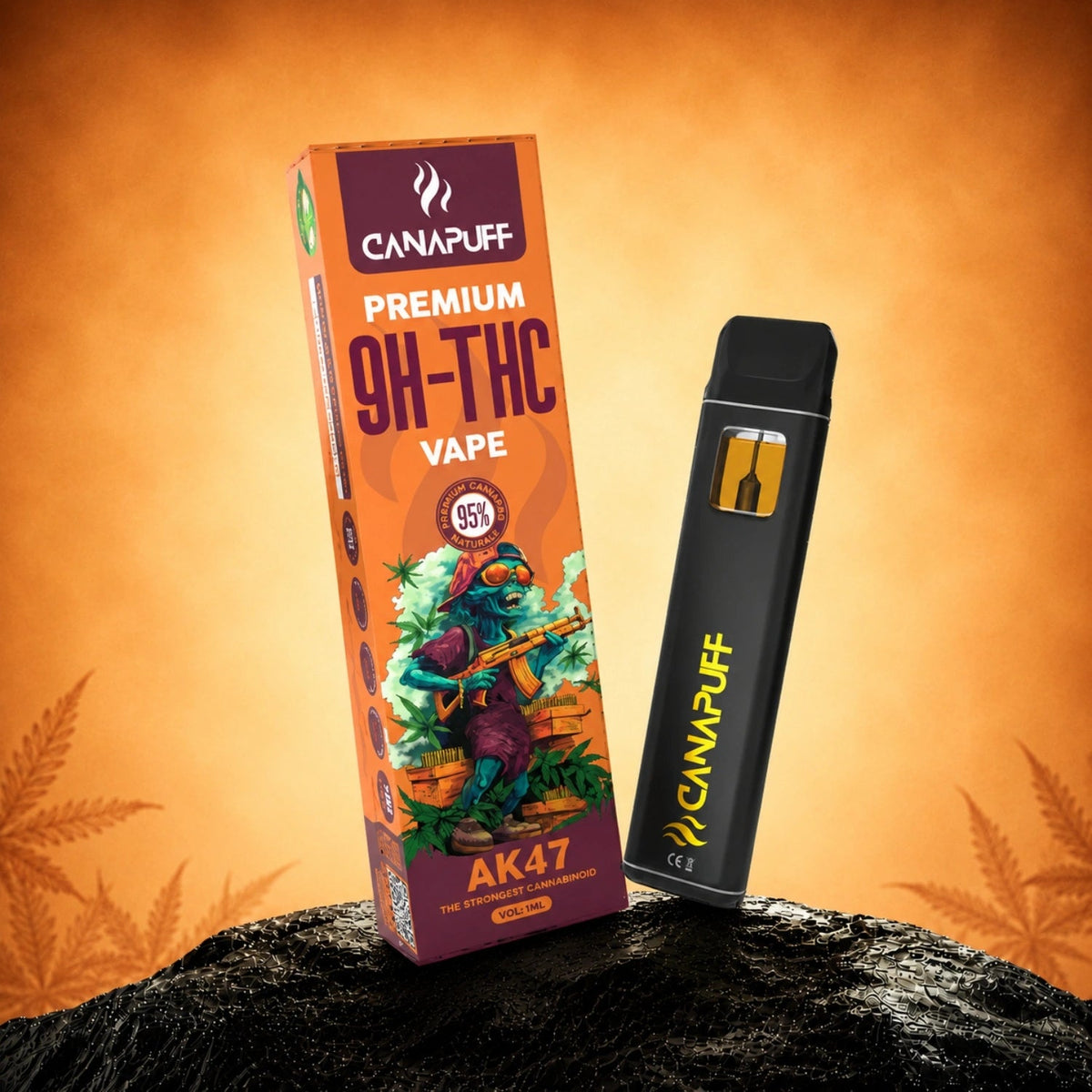 Canapuff 9H-THC Vape AK47 95 Prozent 1ml Einweg Vaporizer