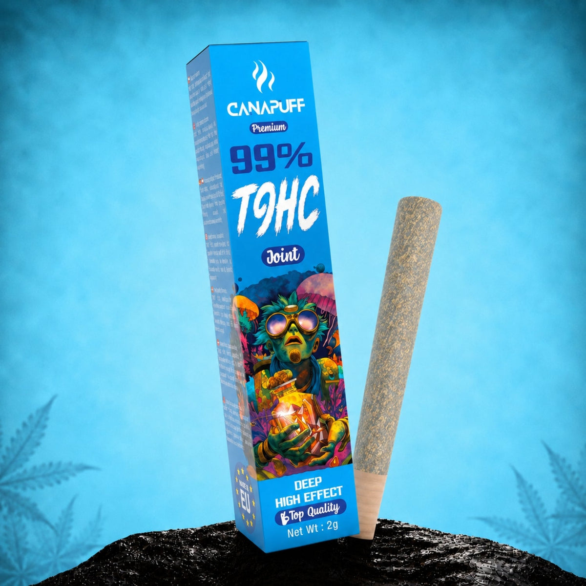 Canapuff T9HC Pre-Roll Joint Deep High Effect 99 Prozent 2g Verpackung