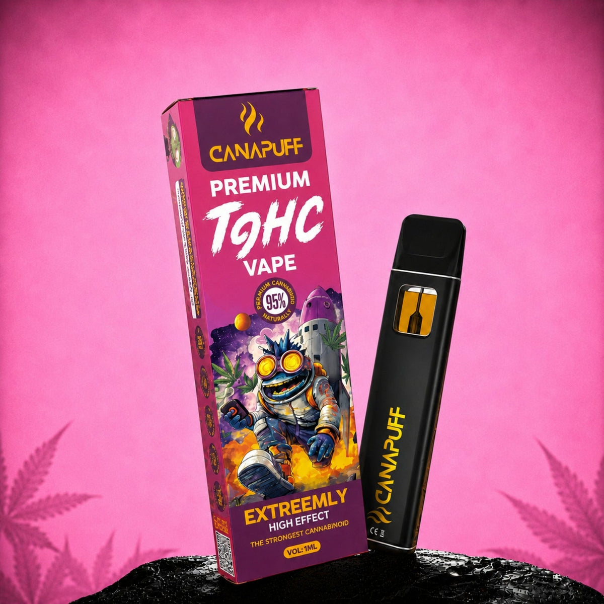 Canapuff T9HC Vape Extreemly 95 Prozent 1 ml Einweg Vape