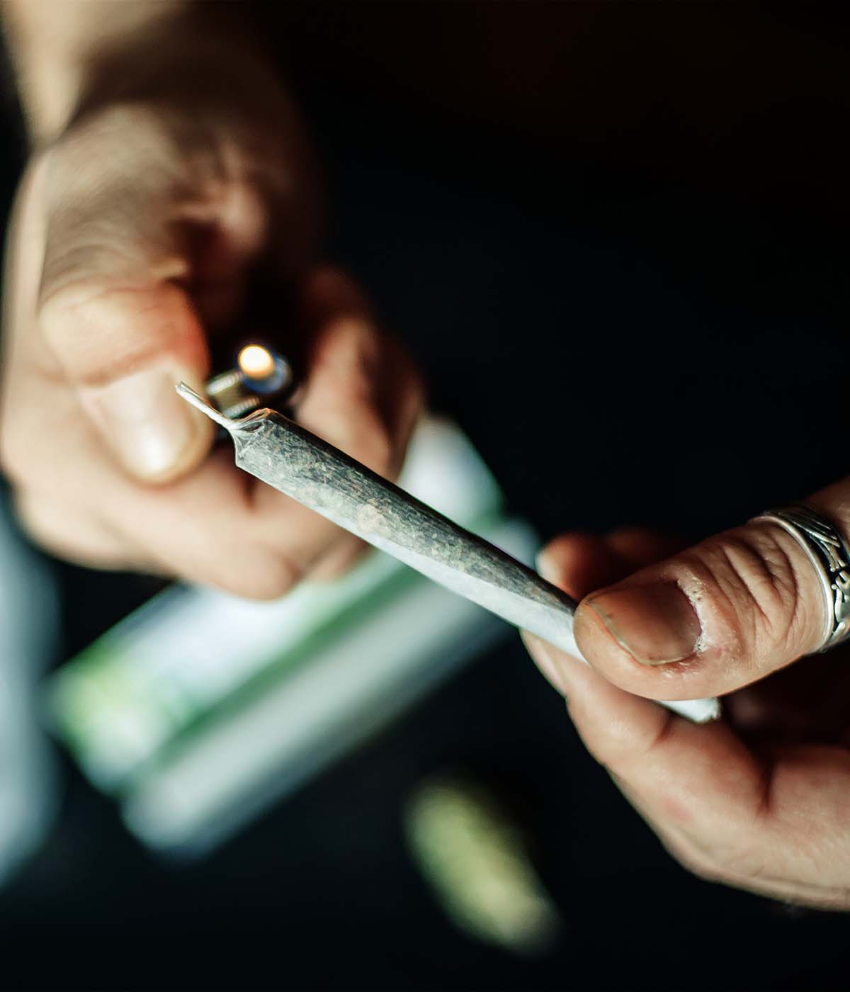 Per Hand gedrehter Joint