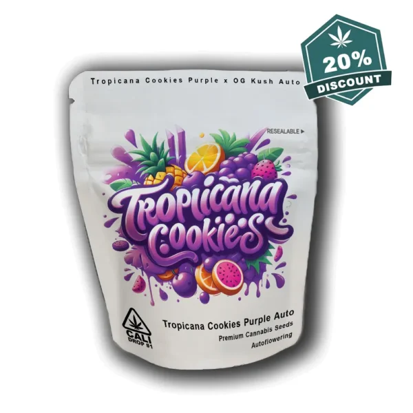 Tropicana Cookies Purple auto - Baba Seeds - 20% Deal Verpackung