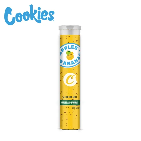 Cookies CBD Joint Apples and Bananas CBD Pre Roll Verpackung