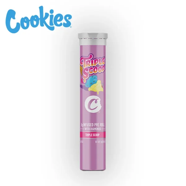 Cookies Infused Joint Triple Scoop Premium Pre Roll Verpackung