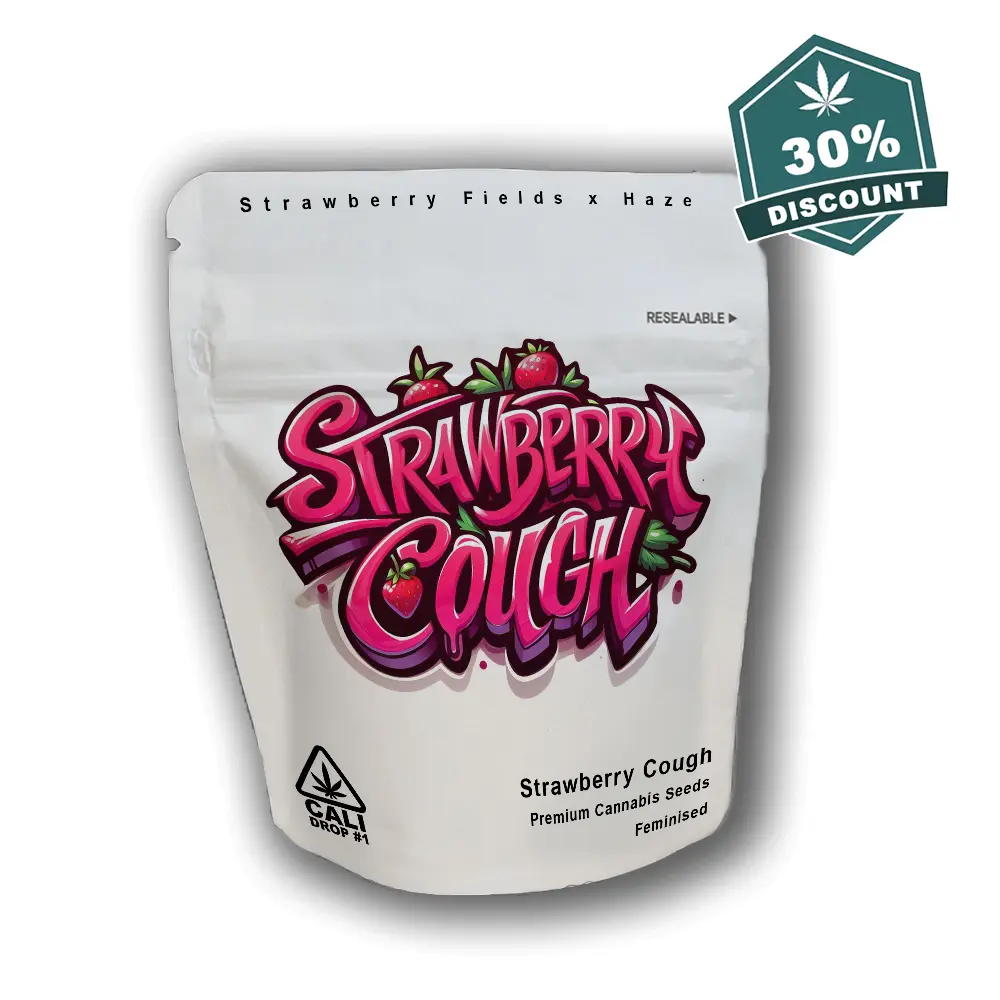 Baba Seeds Strawberry Cough Verpackung - Hanf Discount Baba Seeds Strawberry Cough Cali Cannabis Samen Verpackung