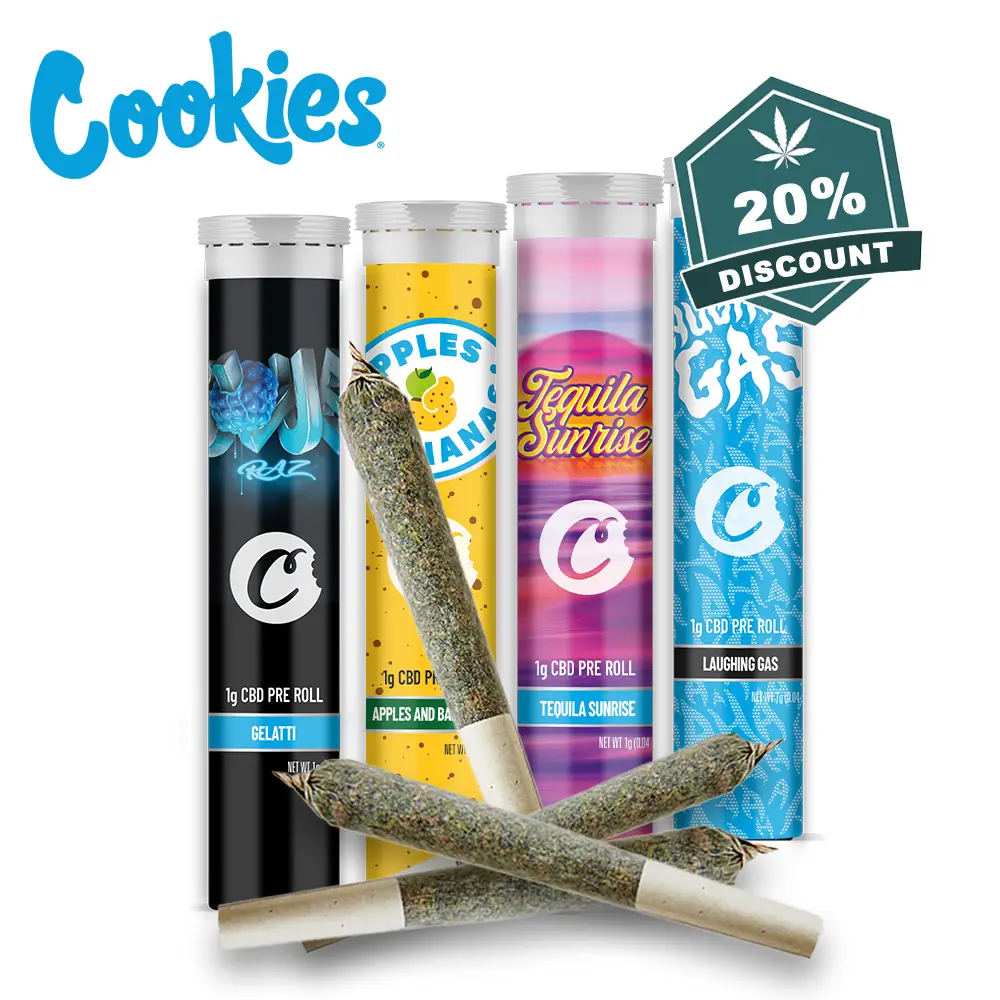  Cookies CBD Joints Bundle 20% Rabatt